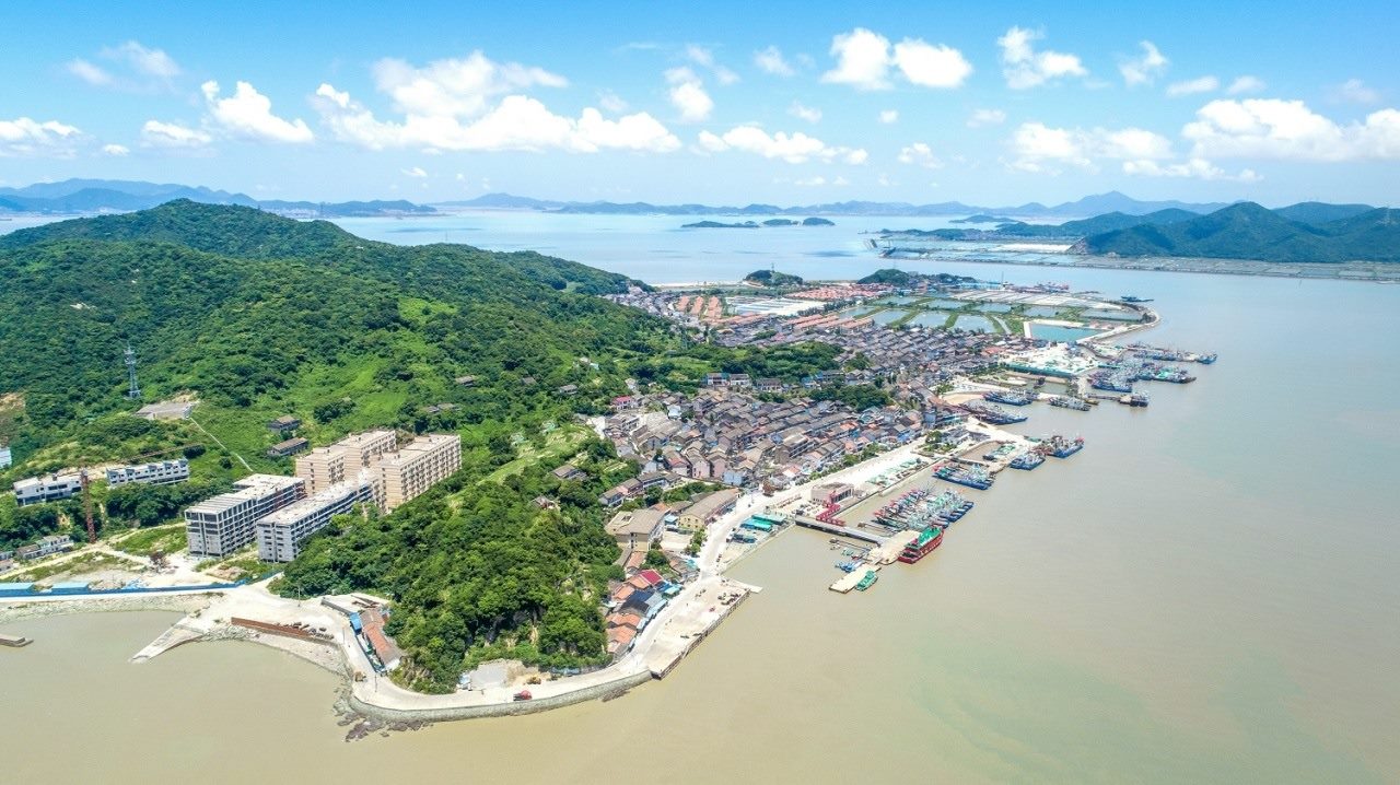 航拍視角看今日螞蟻島。螞蟻島管委會供圖