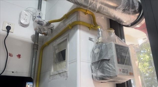 北京市石景山區(qū)高井路社區(qū)更換燃氣管道后的居民家。人民網(wǎng) 劉佳欣攝