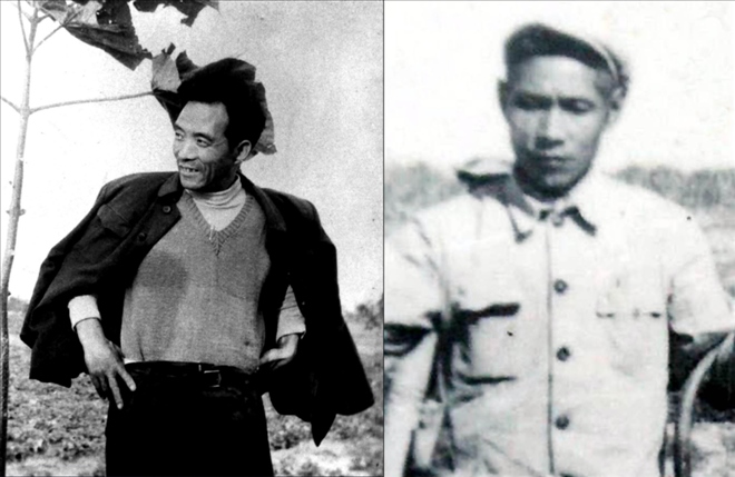 拼版照片：左圖為焦裕祿資料照片；右圖為谷文昌資料照片。