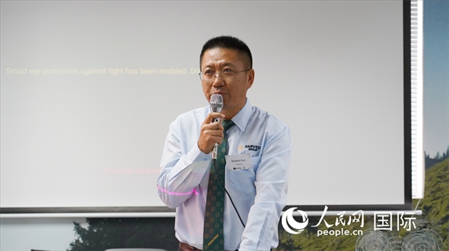 碩豐集團董事長孫曉棟發(fā)言。 人民網(wǎng) 張茜攝