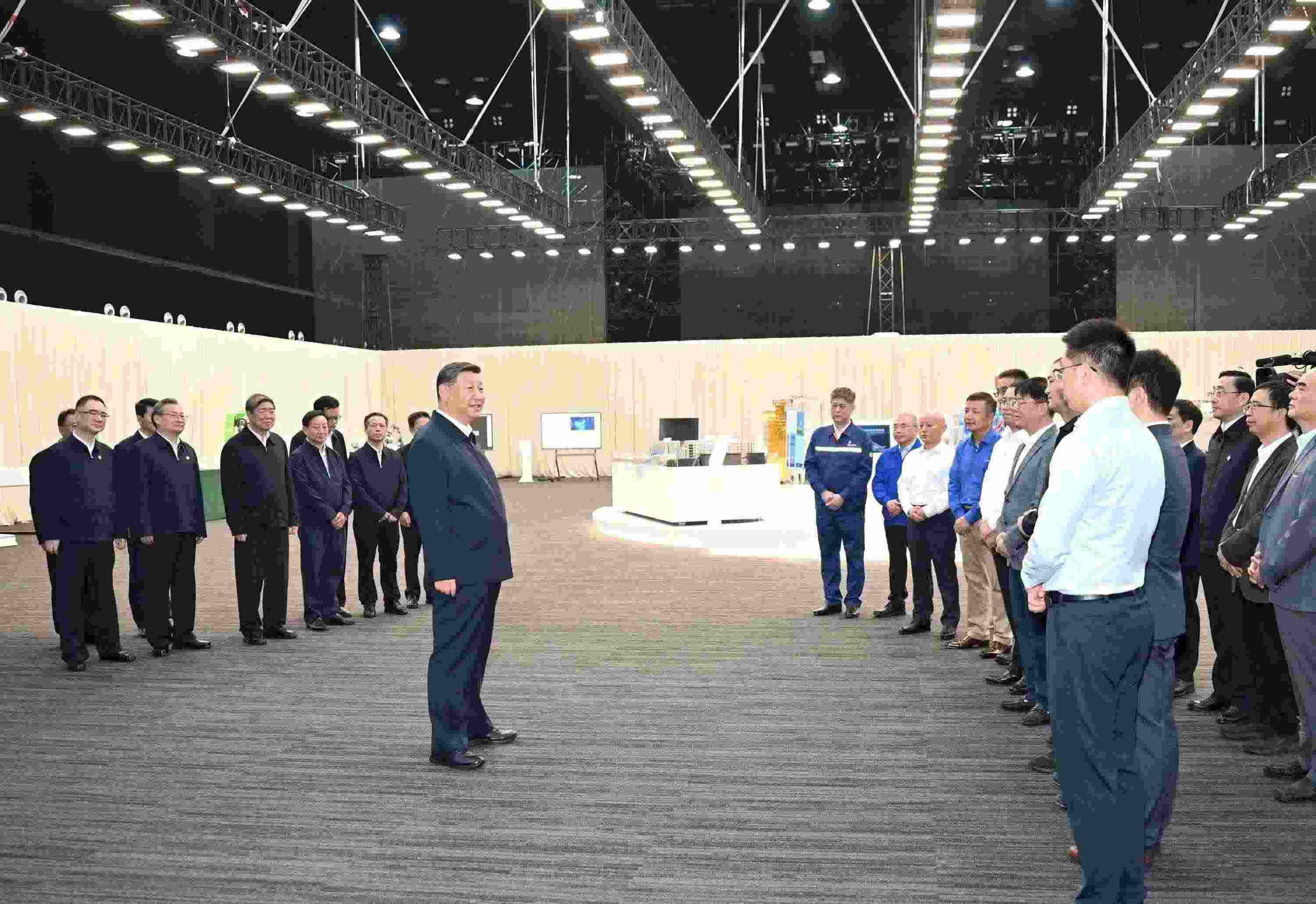 △2024年10月17日，習(xí)近平總書(shū)記在安徽省合肥濱湖科學(xué)城考察。