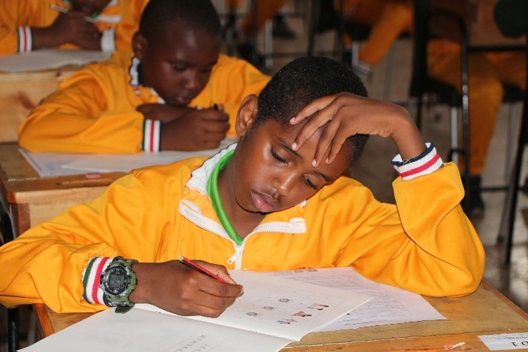 考場現(xiàn)場。埃格頓大學孔子學院供圖