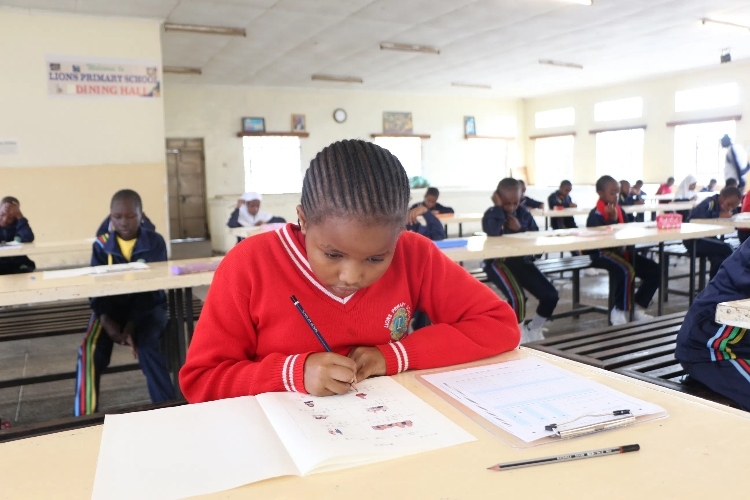 考場現(xiàn)場。埃格頓大學孔子學院供圖