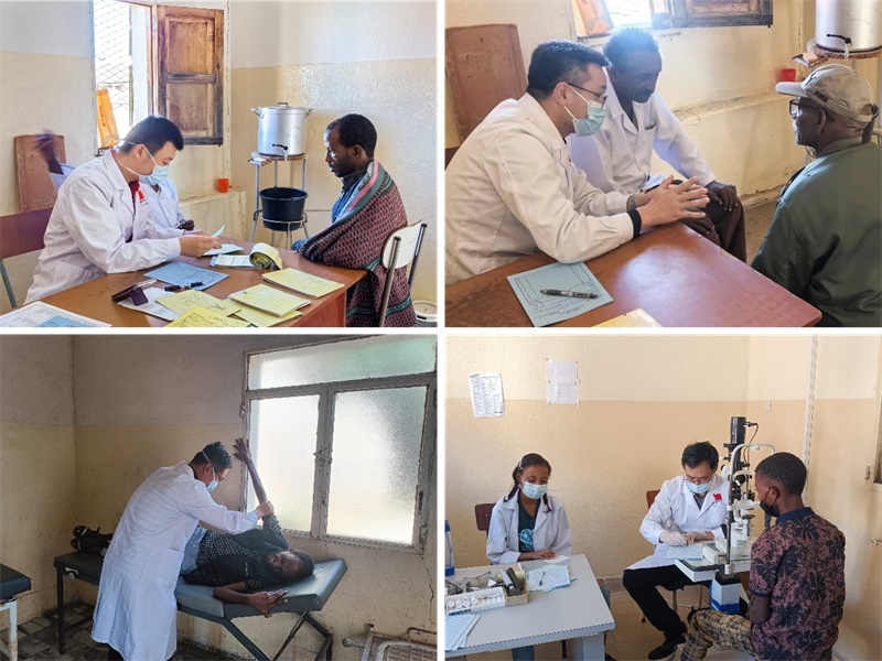 中國(guó)第17批援厄立特里亞醫(yī)療隊(duì)在科倫醫(yī)院開(kāi)展巡診活動(dòng)。中國(guó)第17批援厄立特里亞醫(yī)療隊(duì)供圖