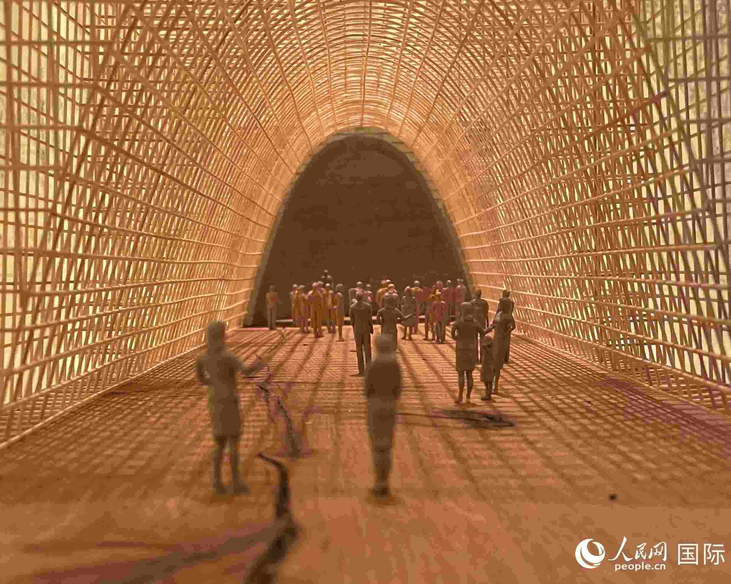 作品模型。人民網(wǎng) 鄭蘅夏攝