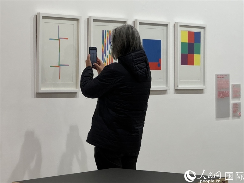 11月8日，觀眾在“瑞士經(jīng)典設(shè)計(jì)展”作品前駐足欣賞。人民網(wǎng) 謝瑩攝 