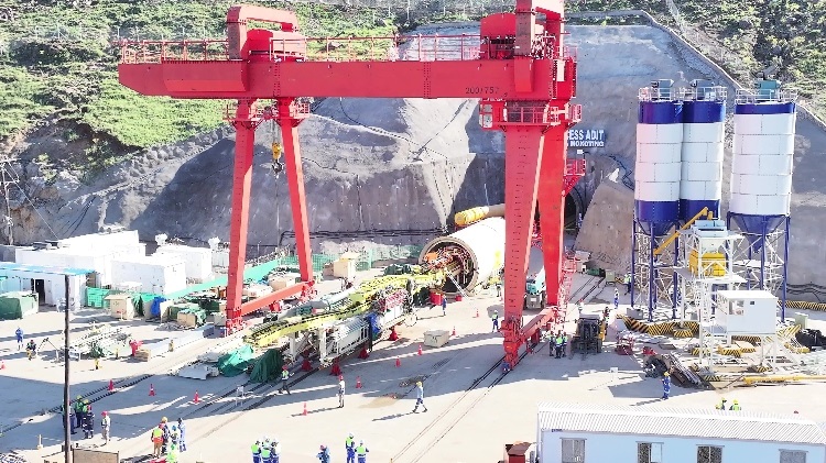 項(xiàng)目步進(jìn)現(xiàn)場(chǎng)。中水電十一局供圖