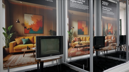 海信顯示技術(shù)展示畫作。海信南非公司供圖