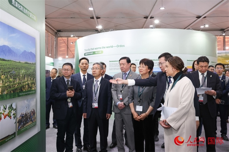 嘉賓參觀中國館。人民網記者任皓宇攝