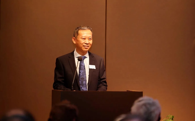 中國駐瑞典大使崔愛民應(yīng)邀出席論壇并致辭。中國駐瑞典大使館供圖