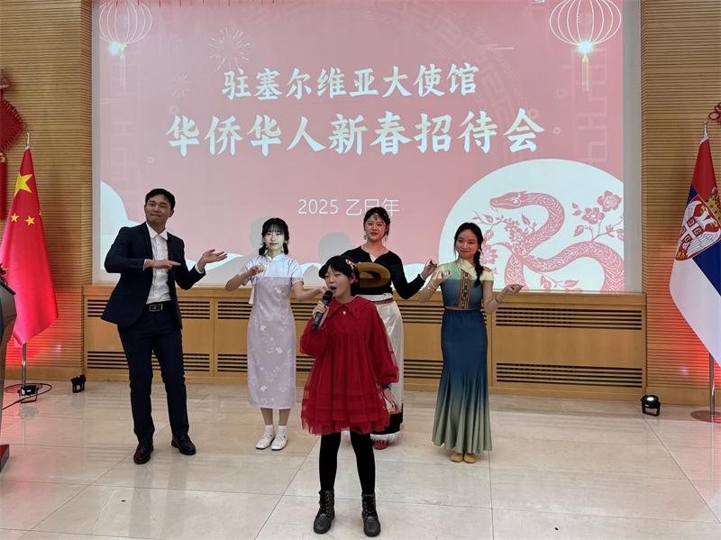 招待會(huì)現(xiàn)場(chǎng)表演。諾維薩德孔子學(xué)院供圖