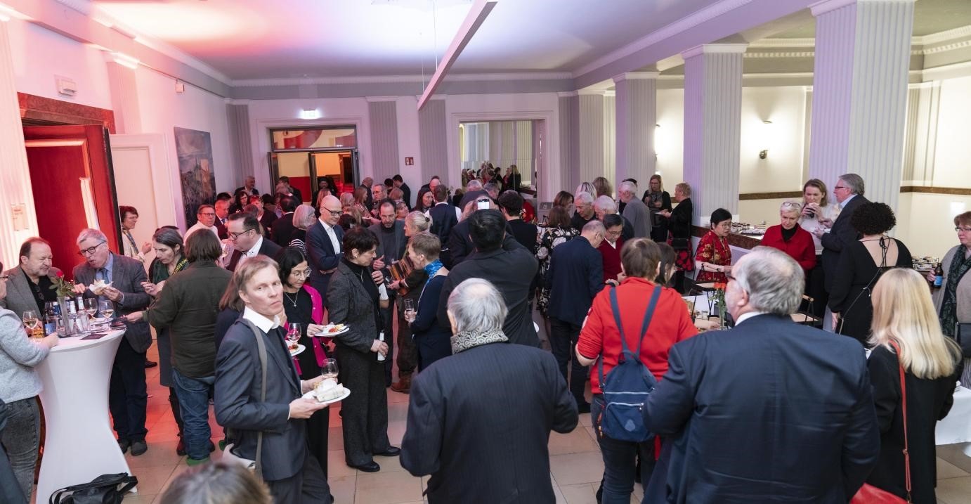 圖為新春酒會現(xiàn)場。紐倫堡-埃爾蘭根孔子學(xué)院供圖