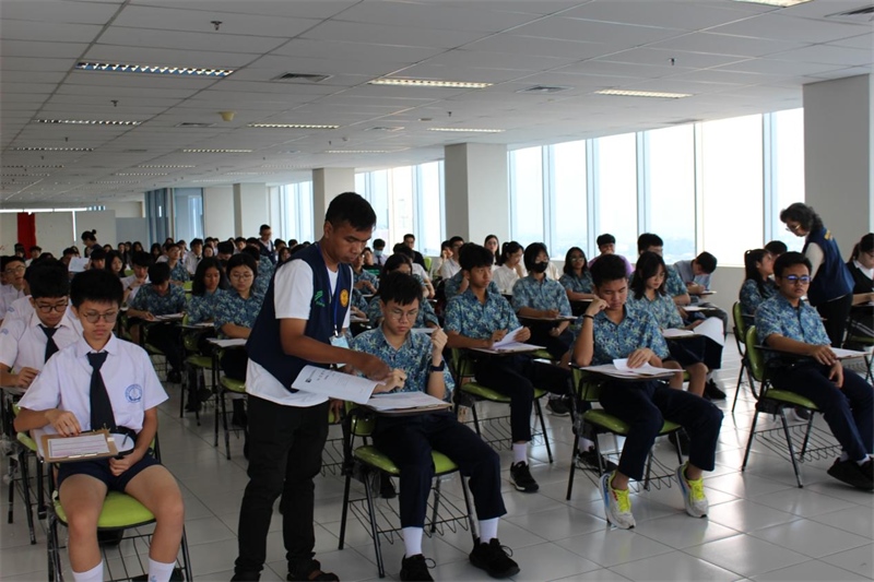 考試現(xiàn)場。印尼雅加達華文教育協(xié)調(diào)機構(gòu)供圖