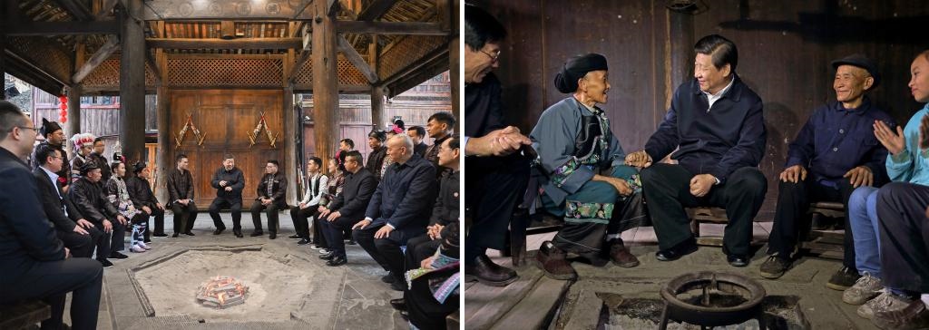 左圖由新華社記者謝環(huán)馳拍攝；右圖由新華社記者蘭紅光拍攝。