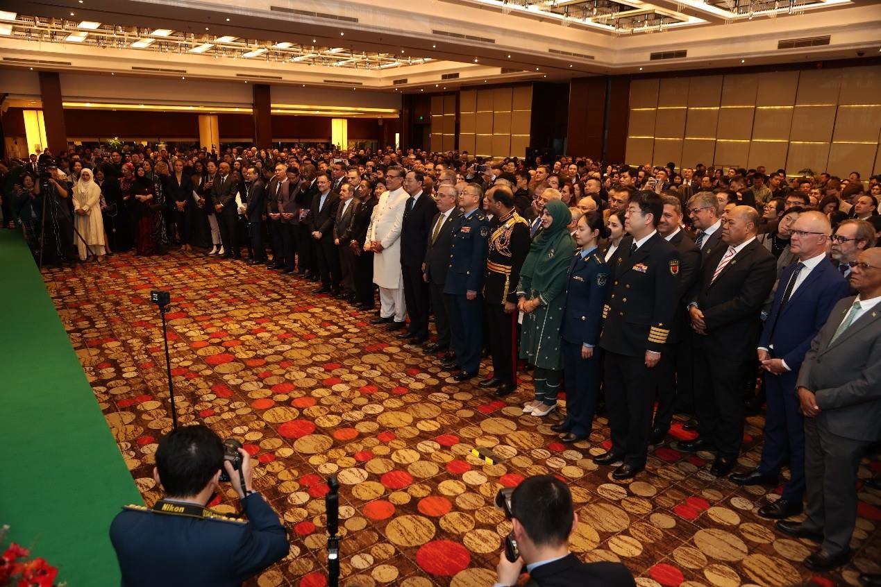 招待會現(xiàn)場。巴基斯坦駐華大使館供圖