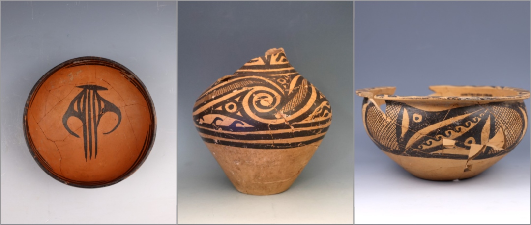甘肅臨洮寺洼遺址出土的馬家窯類型彩陶。全國十大考古新發(fā)現(xiàn)活動辦公室供圖