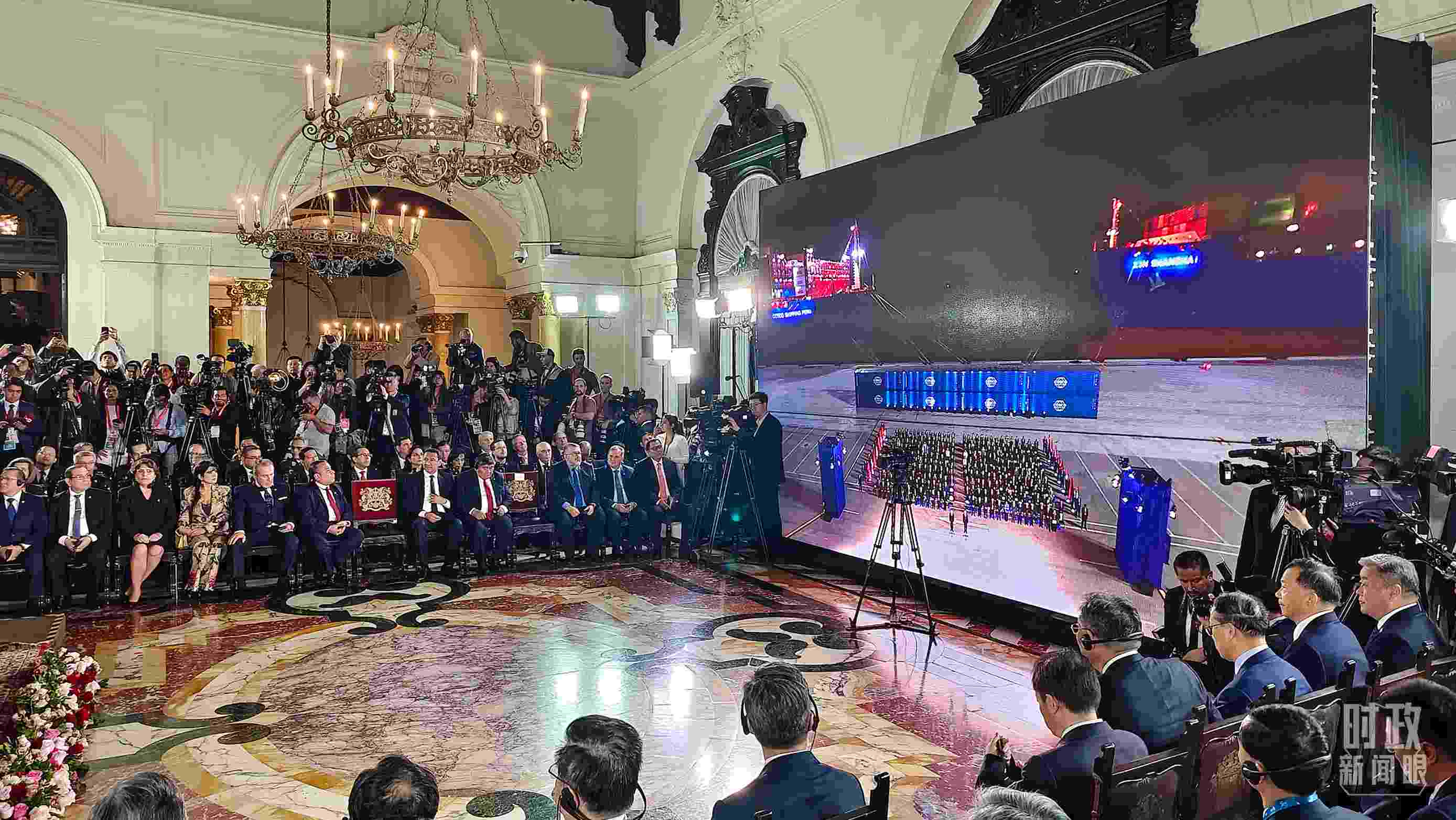 錢凱港開港儀式現場。（總臺央視記者韓銳拍攝）